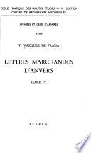 Lettres marchandes d'Anvers