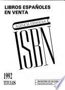 Libros españoles en venta, ISBN