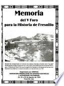 Memoria del V Foro para la Historia de Fresnillo