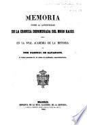 Memoria sobre la autenticidad de la Croʹnica denominada del moro Rasis