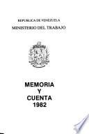 Memoria y cuenta - Ministerio del Trabajo
