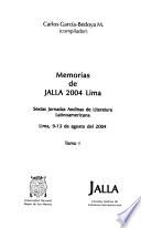 Memorias de JALLA 2004 Lima