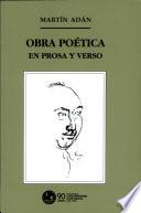 Obra poética en prosa y verso