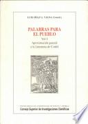 Palabras para el pueblo: Aproximación general a la literatura de cordel