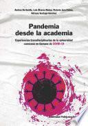 Pandemia desde la academia