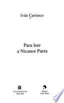 Para leer a Nicanor Parra