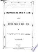 Presupuestos de rentas y gastos