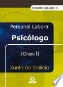 Psicologo de la Xunta de Galicia. Temario Volumen Ii Ebook