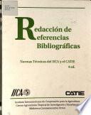 Redacción de referencias bibliográficas. Normas técnicas del IICA y el CATIE