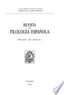 Revista de filología española