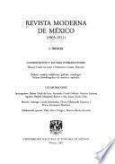 Revista moderna de México (1903-1911): Índices