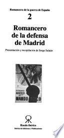 Romancero de la defensa de Madrid