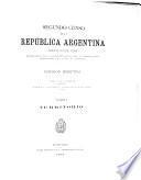Segundo censo de la República argentina: pts. Teritorio