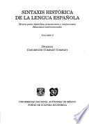 Sintaxis histórica de la lengua española