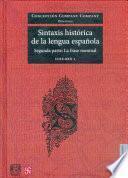 Sintaxis histórica de la lengua española