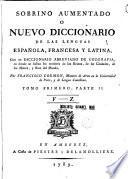 Sobrino aumentado o Nuevo diccionario de las lenguas Española, Francesa y Latina, 1.2