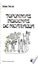 Toponimias indígenas de Nicaragua
