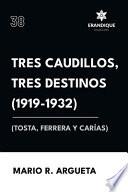 Tres Caudillos, Tres Destinos 1919-1932 (Tosta, Ferrera y Carías)