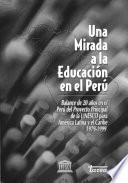 Una mirada a la educación en el Perú