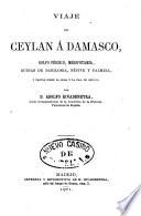 Viaje de Ceylán a Damasco