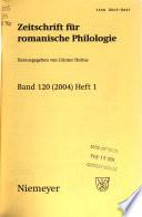 Zeitschrift für romanische Philologie